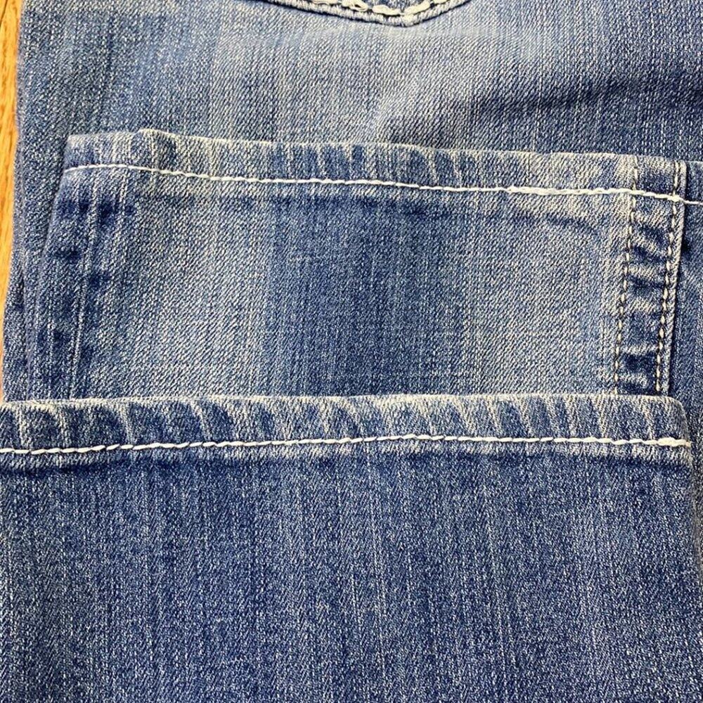 Miss Me Cross Wings JP5142 Embellished Distressed Thick Stitch Boot Cut Jeans 27 - Picture 12 of 12